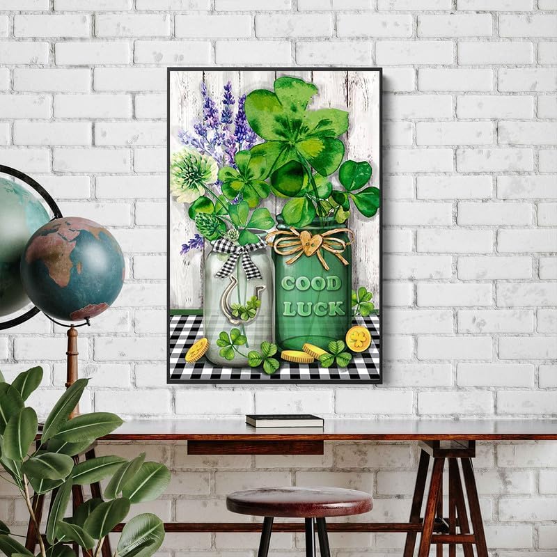 Eterkosu St.Patrick's Day Counted Cross Stitch Kits for Adults, Flowers Stamped Cross Stitch Kits for Beginners, Needlepoint Cross-Stitch Patterns Embroidery Kits Arts and Crafts for Home Decor - Image 4
